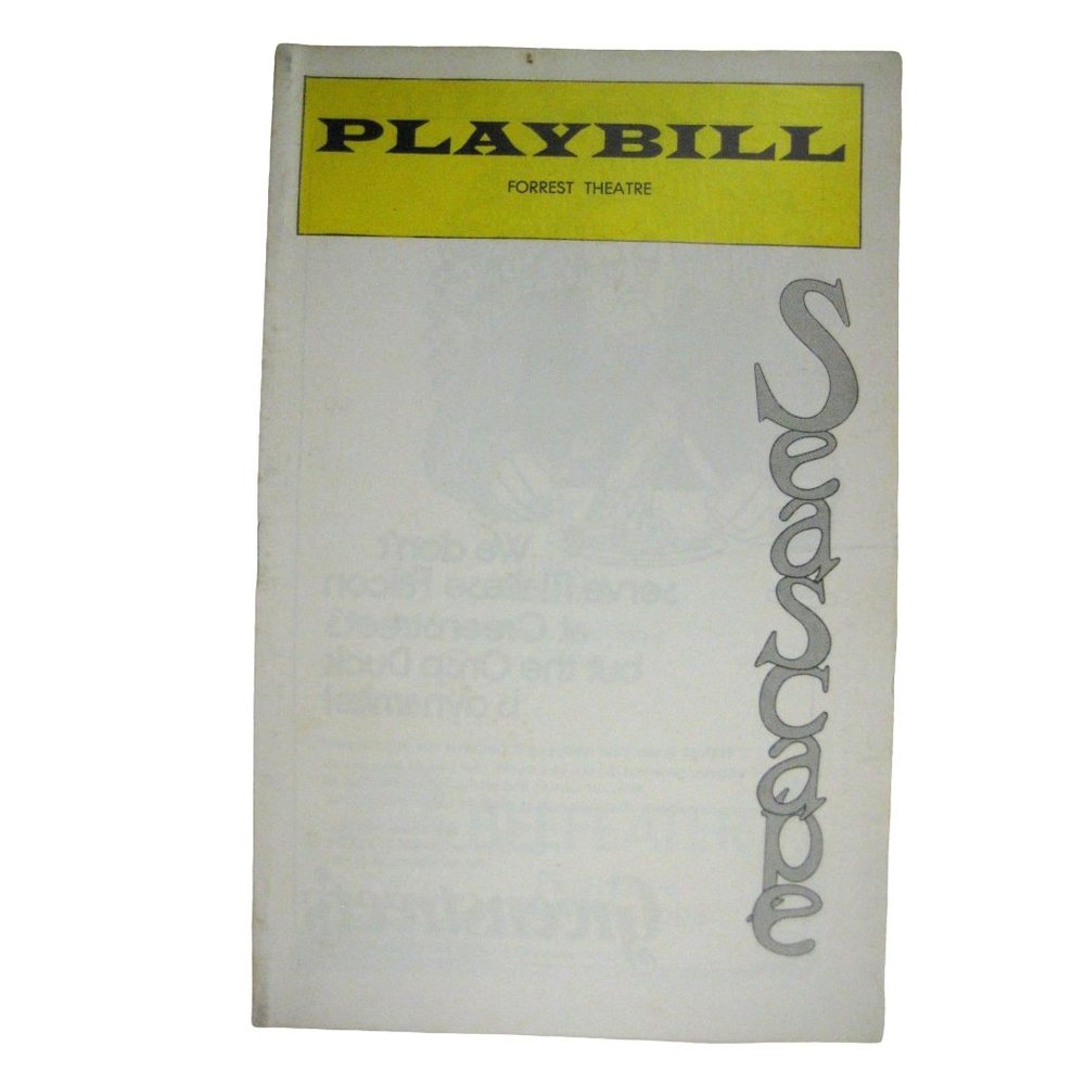 Seascape Playbill Deborah Kerr Barry Nelson Frank Lagella Tryout 1974 Theatre